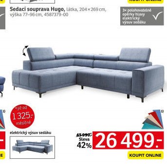 Sedací souprava Hugo - ASKO akcniletaky.com