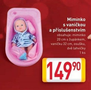 Miminko s vaničkou a příslušenstvím