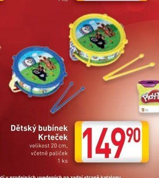 Dětský bubínek Krteček