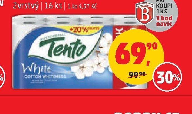 Toaletní papír White Tento