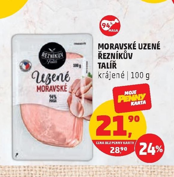 MORAVSKÉ UZENÉ ŘEZNÍKŮV TALÍŘ