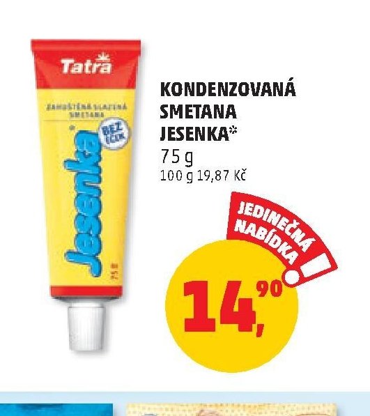 KONDENZOVANÁ SMETANA JESENKA