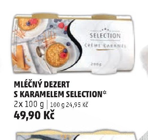 MLÉČNÝ DEZERT S KARAMELEM SELECTION
