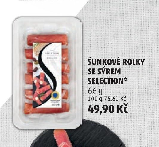 ŠUNKOVÉ ROLKY SE SÝREM SELECTION
