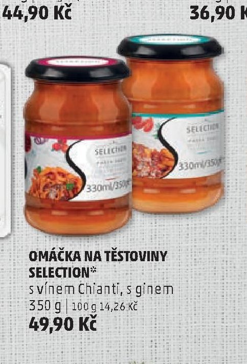 OMÁČKA NA TĚSTOVINY SELECTION