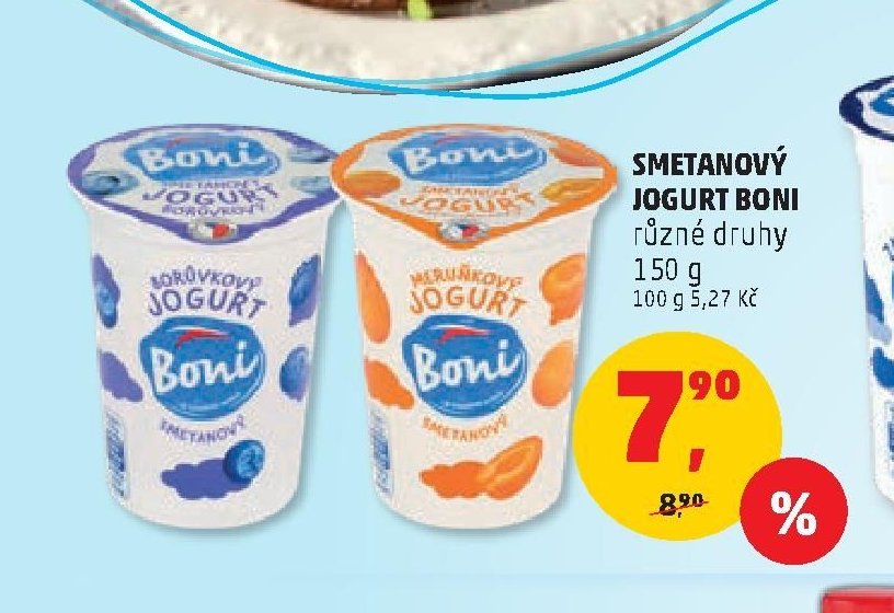 SMETANOVÝ JOGURT BONI 150 g