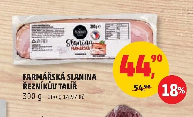 Farmářská slanina Řezníkův talíř