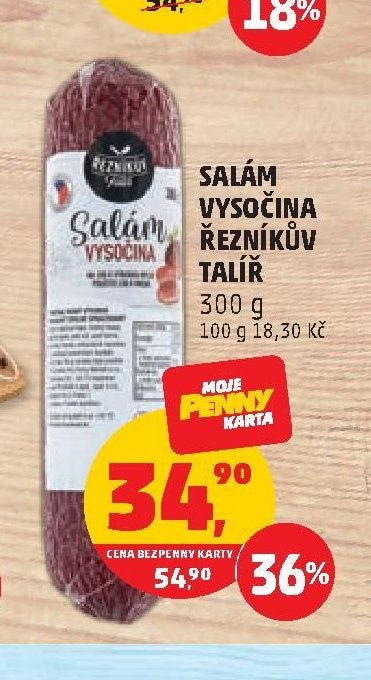 Salám Vysočina Řezníkův talíř