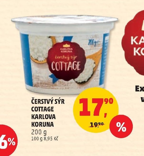 ČERSTVÝ SÝR COTTAGE KARLOVA KORUNA