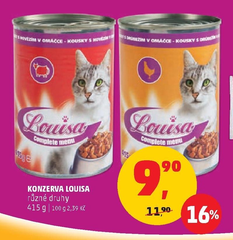 KONZERVA LOUISA různé druhy 415 g