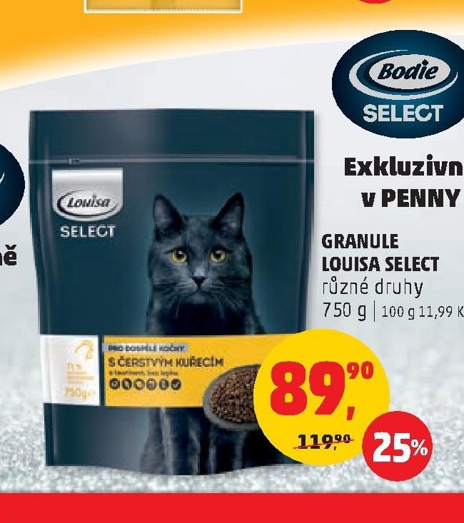 GRANULE LOUISA SELECT různé druhy 750 g