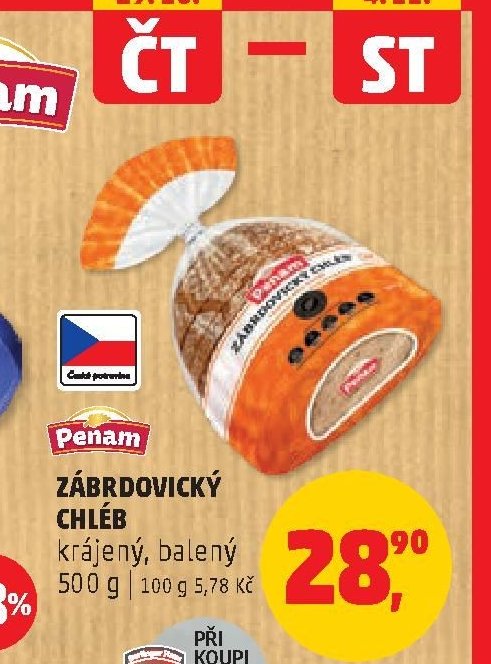 Penam Zábrdovický chléb 500 g