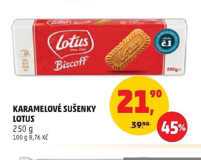 Karamelové sušenky Lotus