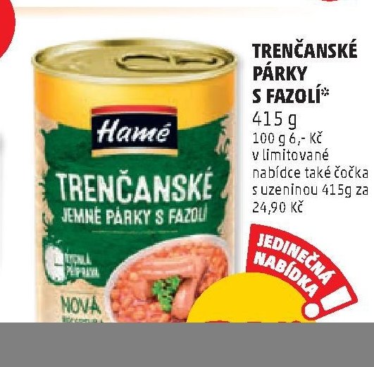 Trenčanské párky s fazolí