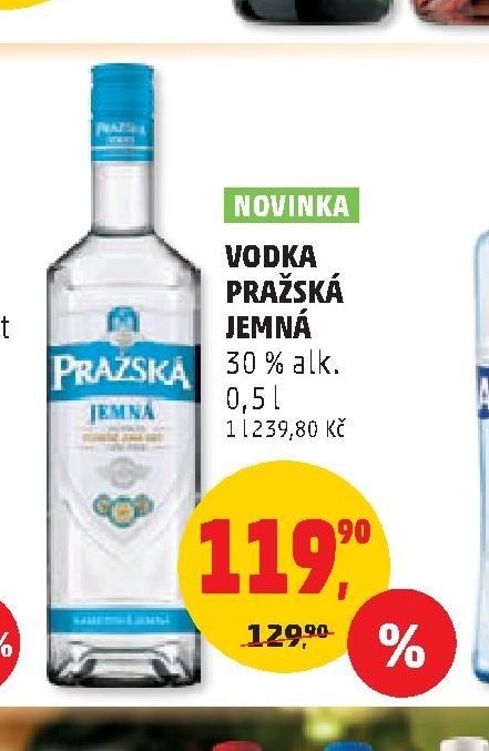 Vodka Pražská jemná