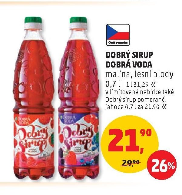 Dobrý sirup, Dobrá voda 0,7 l
