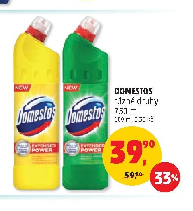 DOMESTOS různé druhy 750 ml