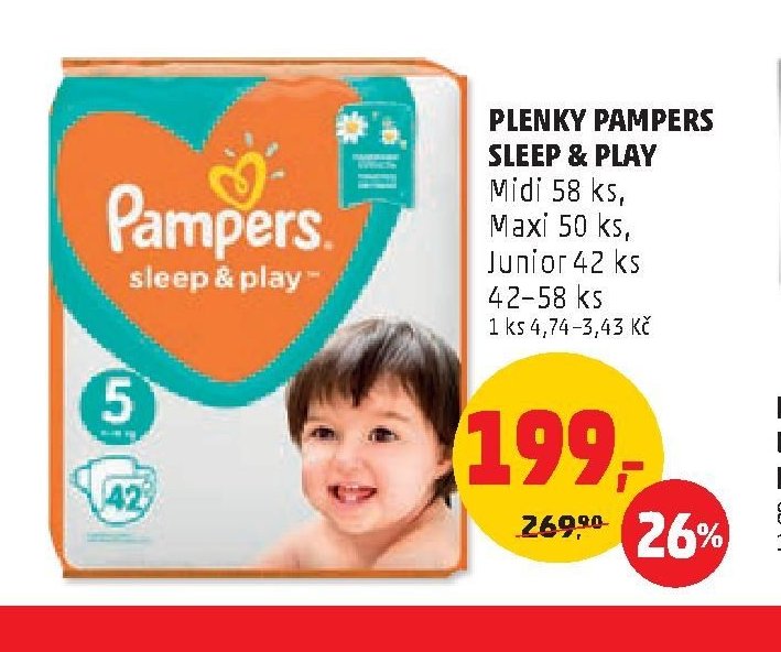 PLENKY PAMPERS SLEEP & PLAY