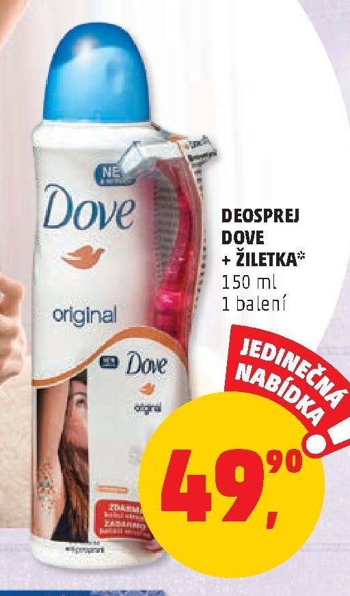 DEOSPREJ DOVE + ŽILETKA