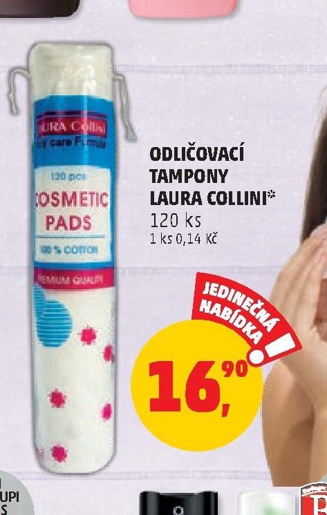 ODLIČOVACÍ TAMPONY LAURA COLLINI