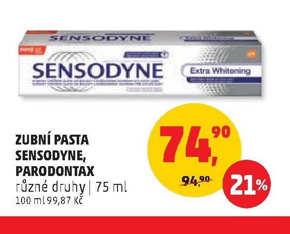 ZUBNÍ PASTA SENSODYNE, PARODONTAX