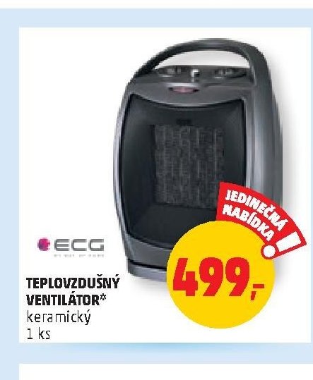 Teplovzdušný ventilátor ECG