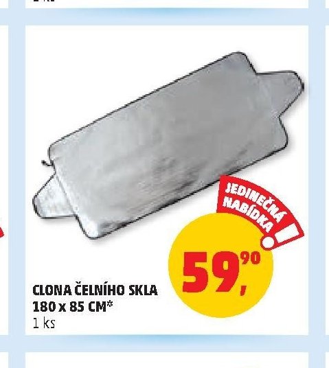 CLONA ČELNÍHO SKLA 180 x 85 CM