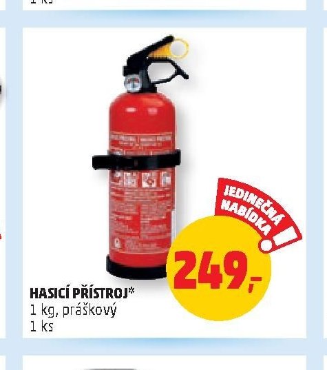 HASICÍ PŘÍSTROJ 1 kg, práškový
