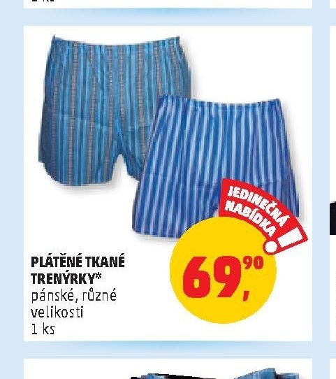 PLÁTĚNÉ TKANÉ TRENÝRKY*