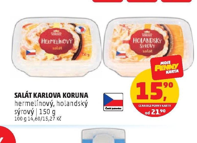 SALÁT KARLOVA KORUNA hermelínový, holandský sýrový