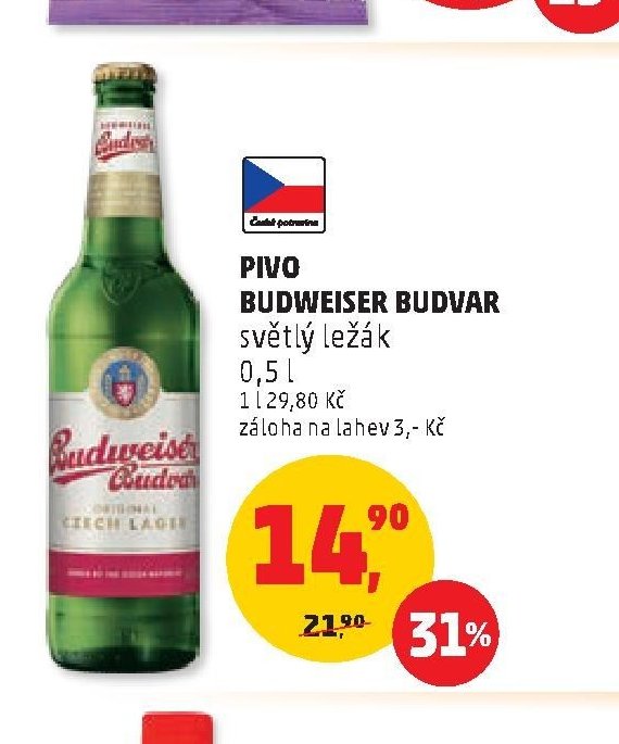 Pivo Budweiser Budvar