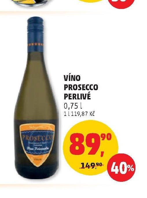 Víno Prosecco perlivé
