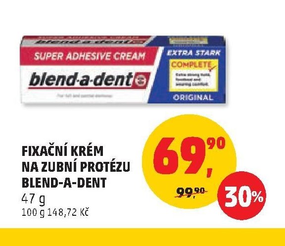 Fixační krém na zubní protézu Blend-a-dent