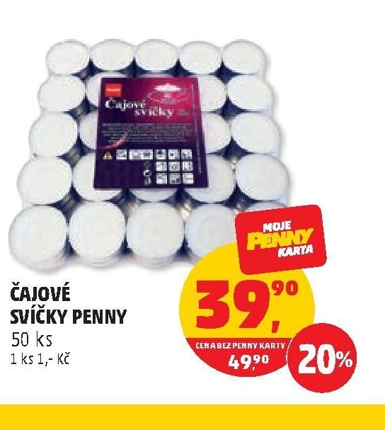 Čajové svíčky Penny