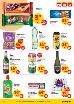 akční leták Penny Market 29.10.2020-4.11.2020