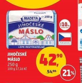 Jihočeské máslo