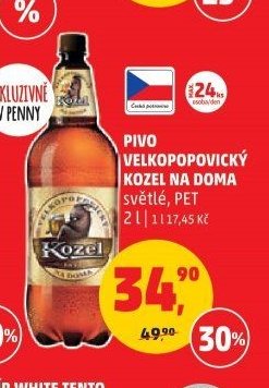 Pivo Velkopopovický Kozel