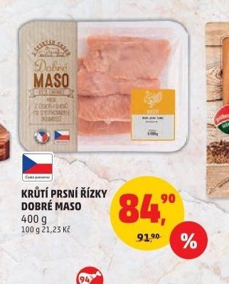 KRŮTÍ PRSNÍ ŘÍZKY DOBRÉ MASO