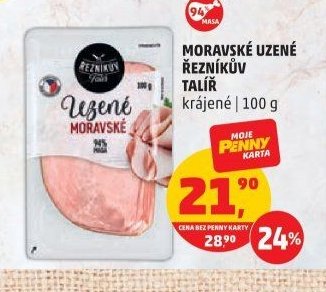 MORAVSKÉ UZENÉ ŘEZNÍKŮV TALÍŘ