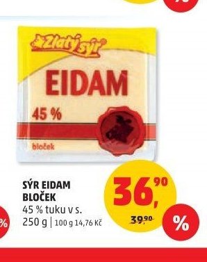 Sýr Eidam bloček
