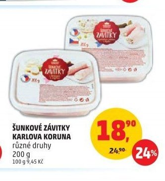 ŠUNKOVÉ ZÁVITKY KARLOVA KORUNA