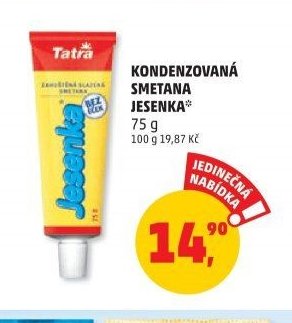 KONDENZOVANÁ SMETANA JESENKA