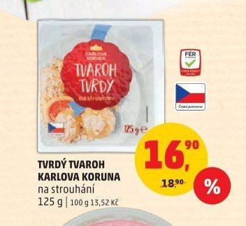 Tvrdý tvaroh Karlova Koruna