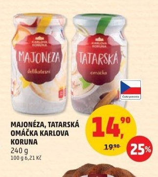 Majonéza, Tatarská omáčka Karlova Koruna