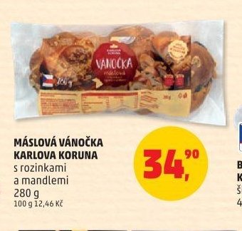 Máslová vánočka Karlova Koruna