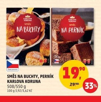 Směs na buchty, perník Karlova Koruna