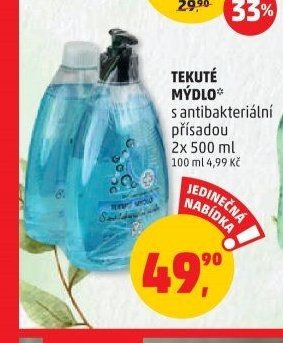 TEKUTÉ MÝDLO s antibakteriální přísadou 2x 500 ml