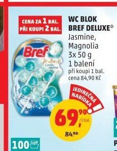 WC BLOK BREF DELUXE Jasmine, Magnolia 3x 50 g