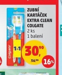 ZUBNÍ KARTÁČEK EXTRA CLEAN COLGATE 2 ks