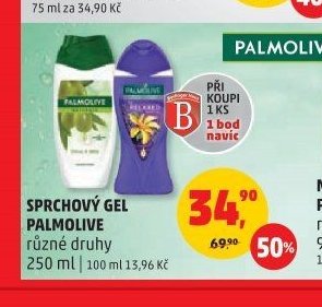 SPRCHOVÝ GEL PALMOLIVE různé druhy 250 ml